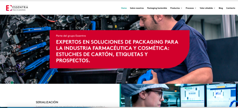 Nueva web de Essentra Packaging España